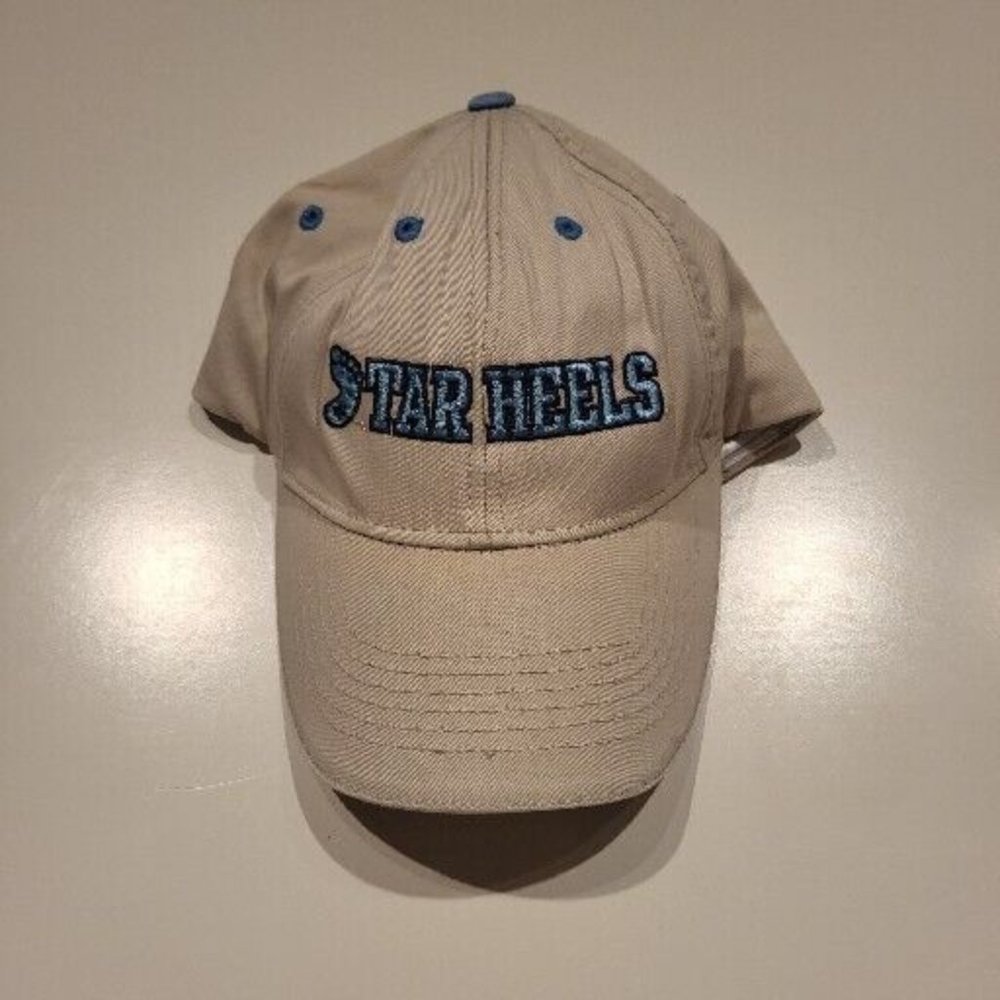 North Carolina Tar Heels Beige Adjustable Baseball Ball Cap Hat